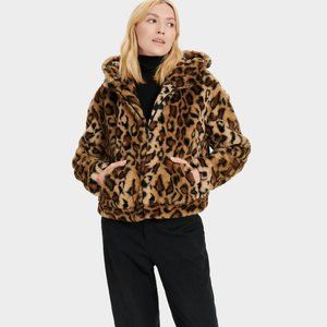 Ugg Mandy Leopard Print Jacket Size S